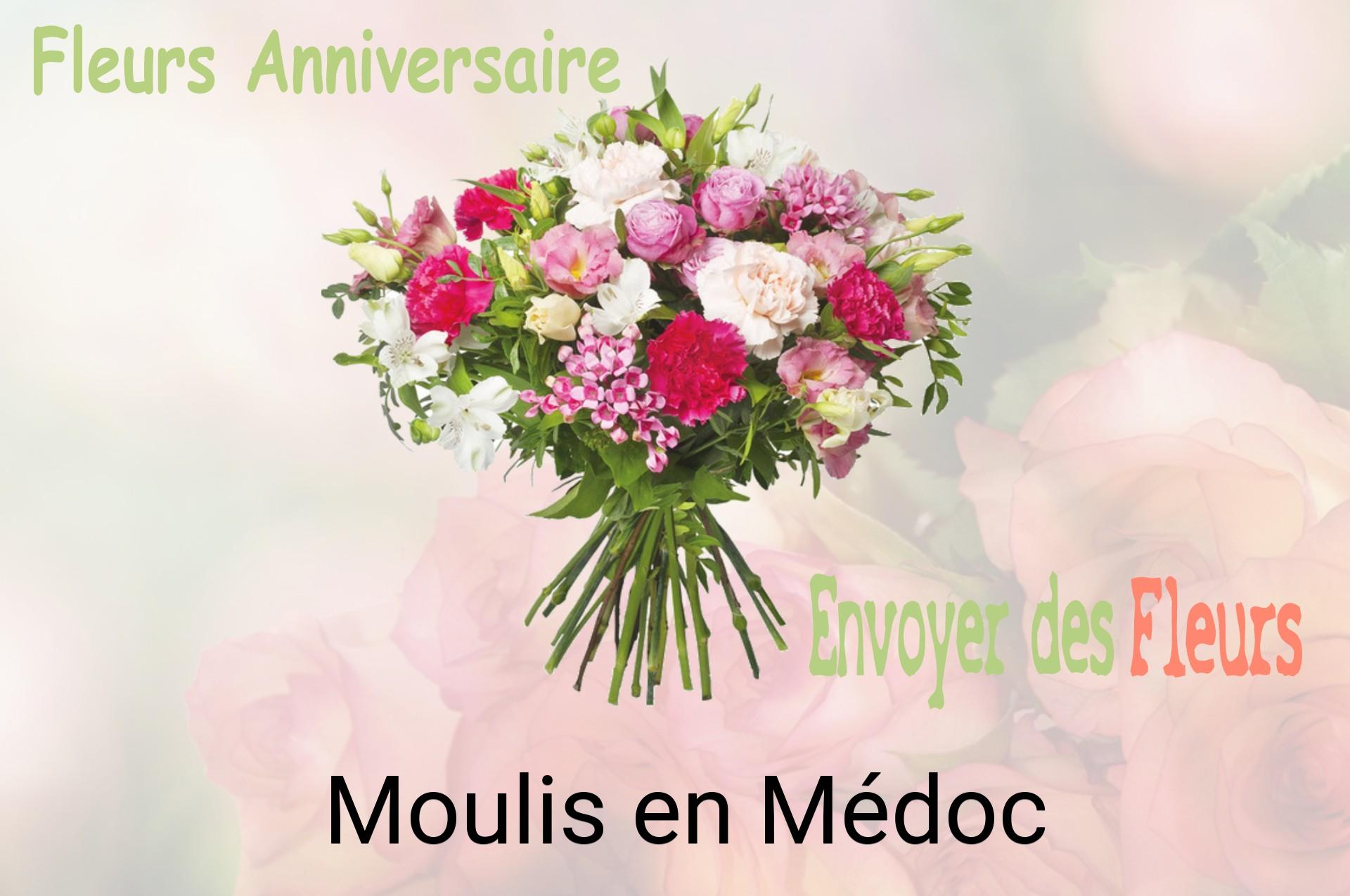 Bouquet de fleurs d’anniversaire livré à Moulis-en-Médoc